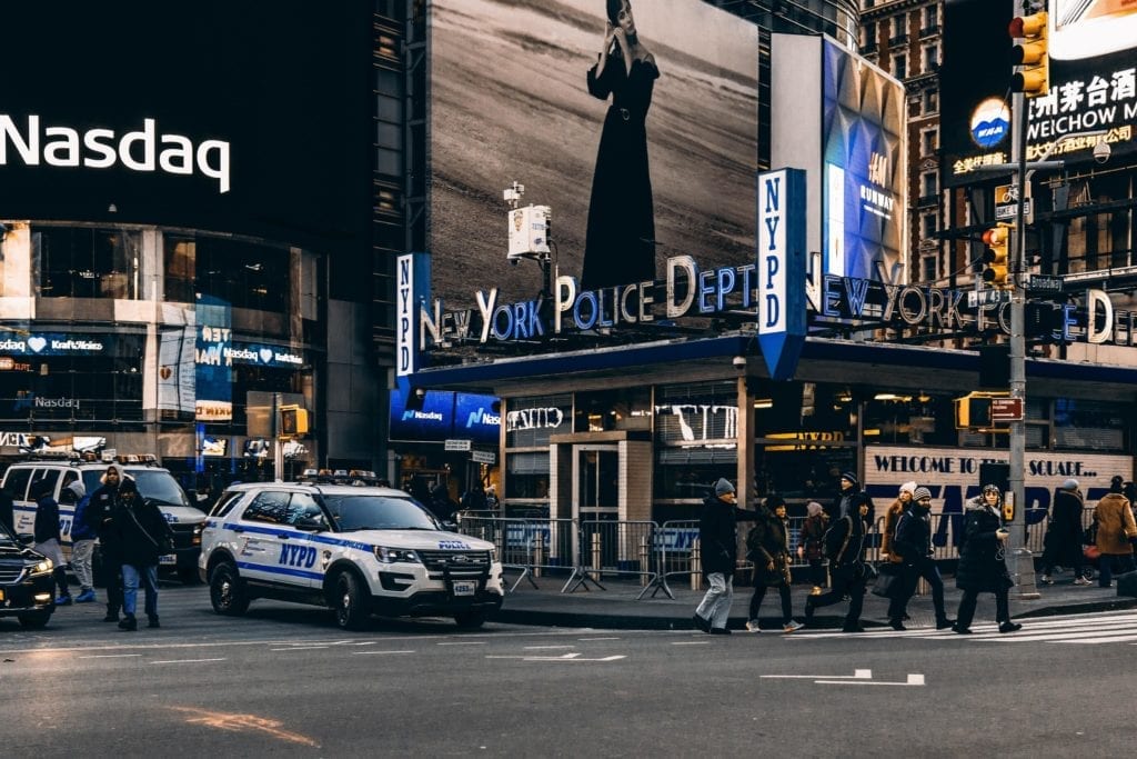 A photo of one of the police precint in New York City